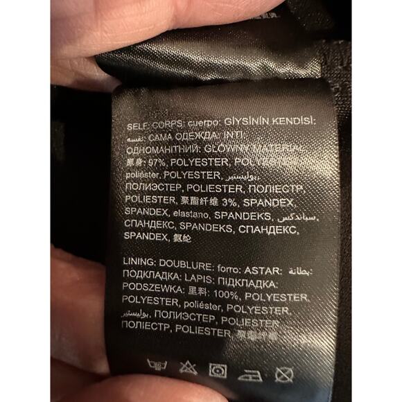 Bebe Halter Neck Bodycon Midi Dress - Black - size S - Picture 15 of 15